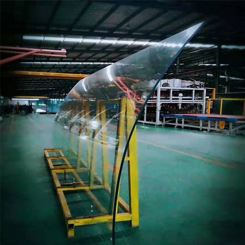 Super large Curved Steel Glass