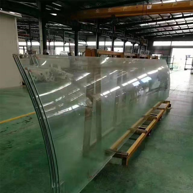 Super large Curved Steel Glass