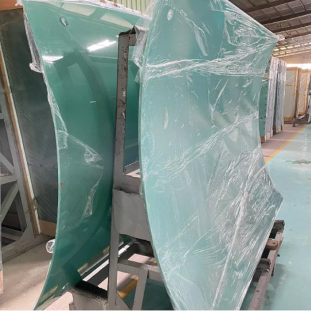 Super large Curved Steel Glass